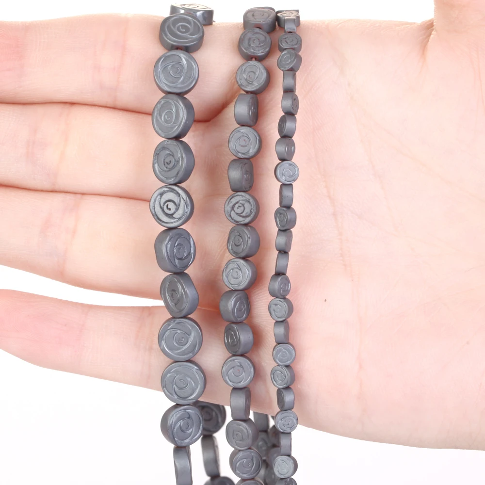 Natürliche Hämatit Perlen Schwarz Matte Unregelmäßige Pfeil Kreuz Herz Stein Perlen Für Schmuck Machen Armband DIY Zubehör 15'' – Detail 10