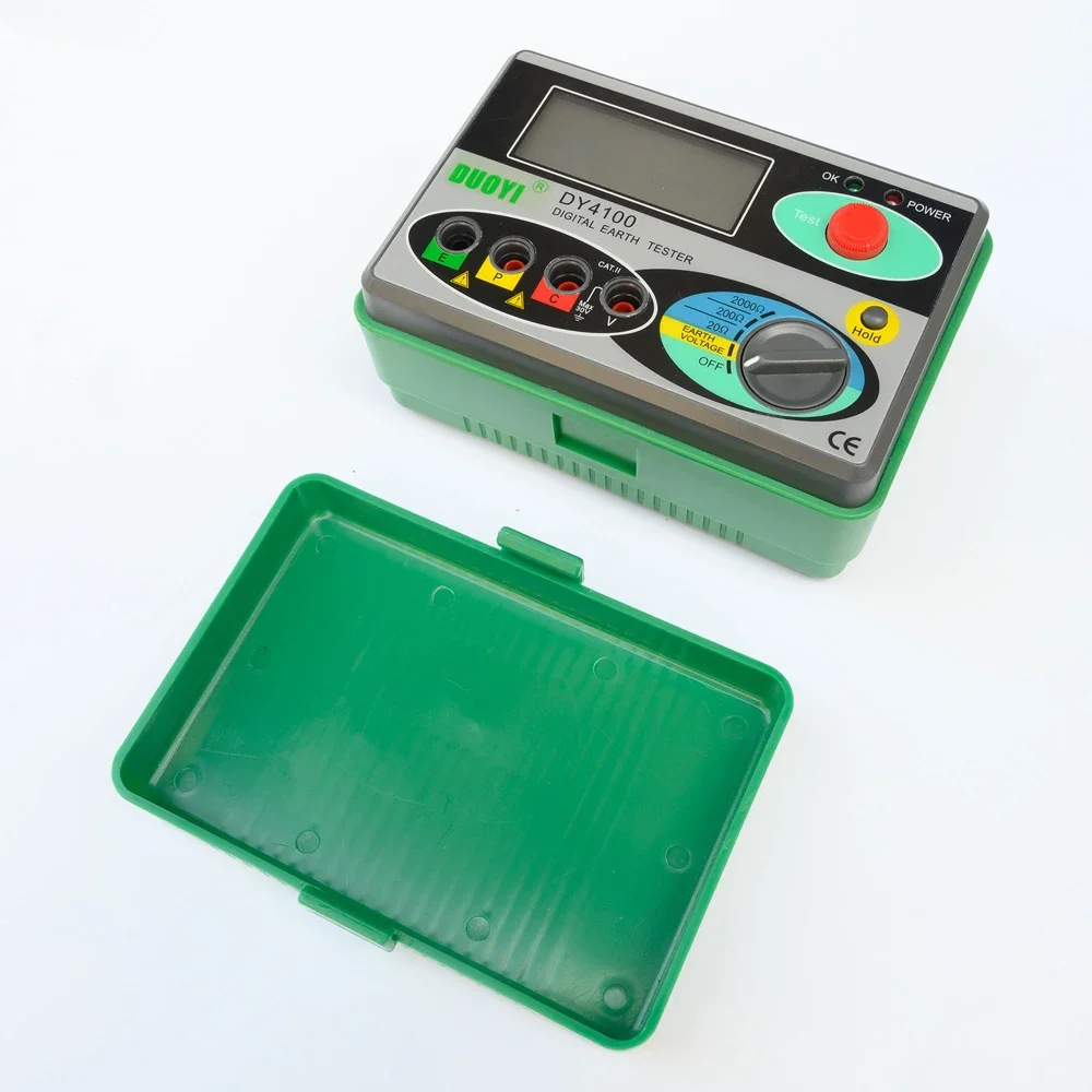 DY4100 Digital Earth Ground Resistance Meter Megohmmeter 0-2000 Ohm Instruments Inspection Electrician resistance tester