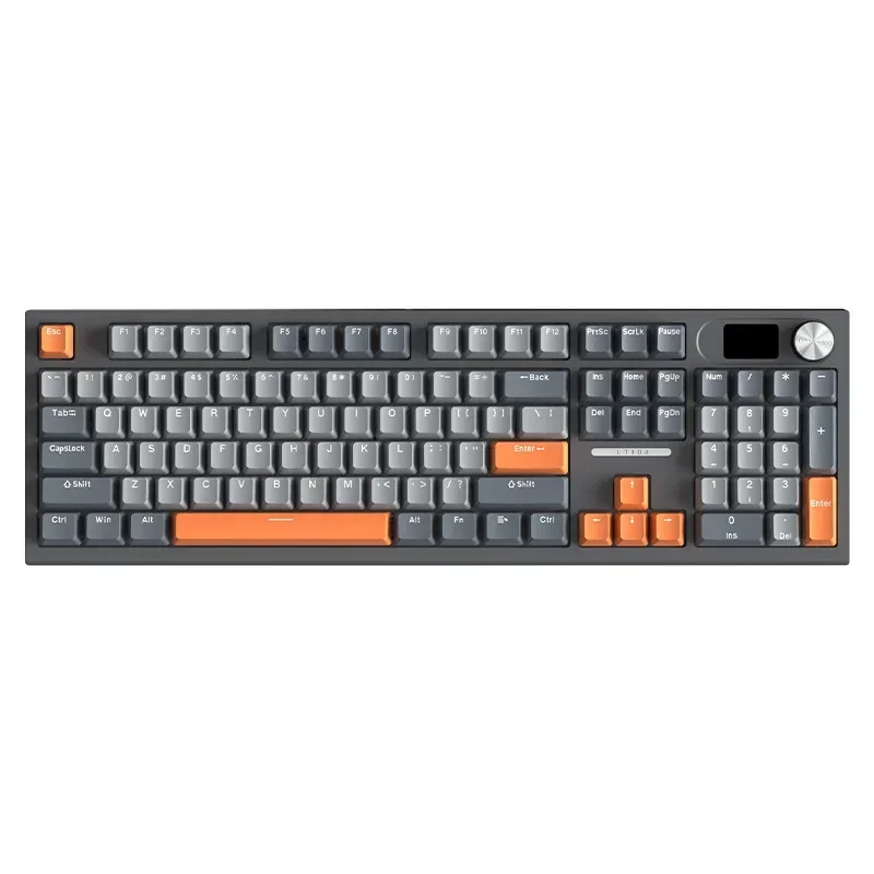 Langtu 무선 블루투스 유선 기계식 키보드, RGB 핫스왑 104 키 키보드, PC 액세서리, 게이머 사무실 남자 선물, LT104, 2.4G