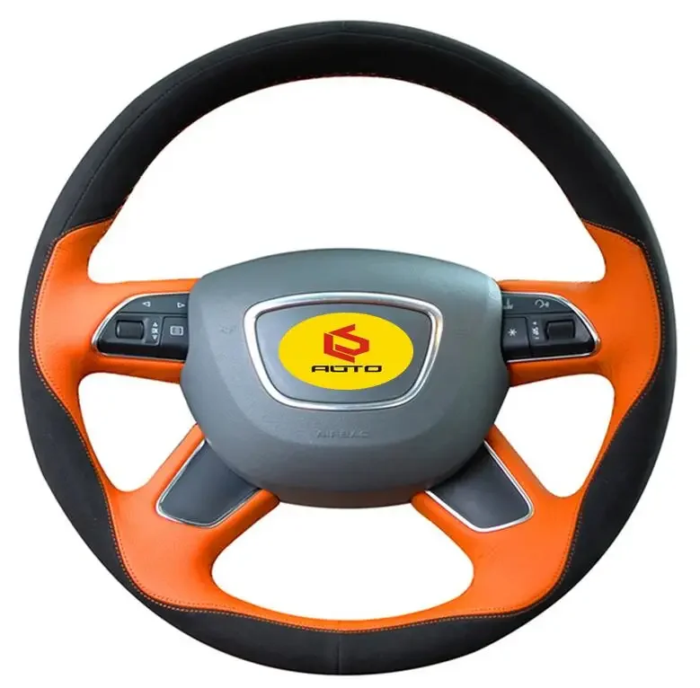 Treccia Copertura Per Volante Della Copertura Per Audi A3 8V Sportback A4 B8 Avant A6 C7 A8 D4 Q3 8U Q5 8R Q7 4L