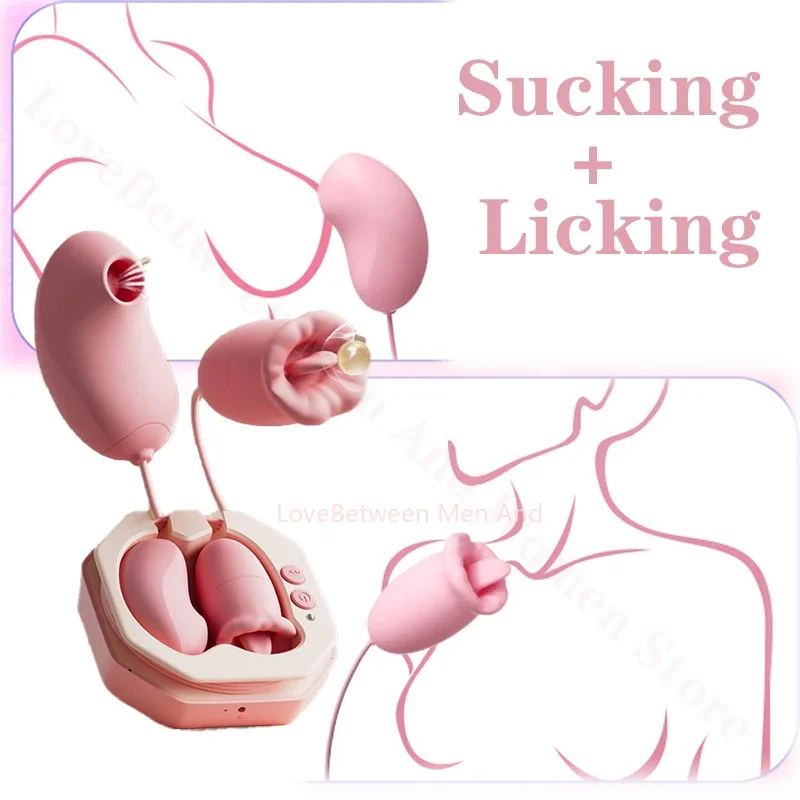 

Suck Lick Vibrator Vagina Nipple Massager Clitoris Stimulator Female Masturbator Adult Sex Toys for Women Ass Supplies Sexy Shop
