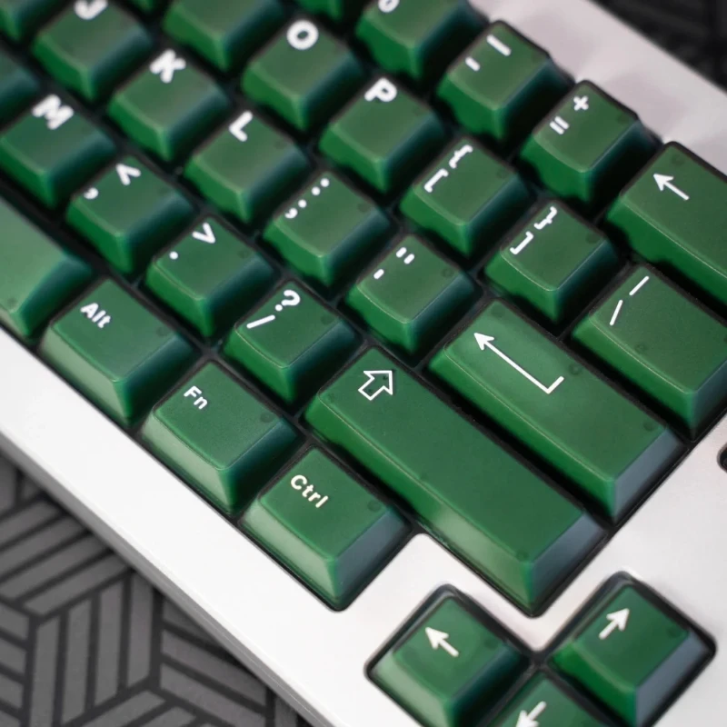 Echome-emerald Jade Tema Keycap Grupo Abs Dupla Camada Cap Teclado Translúcido Cap Key Perfil Cereja para Teclado Mecânico - Imagem 2