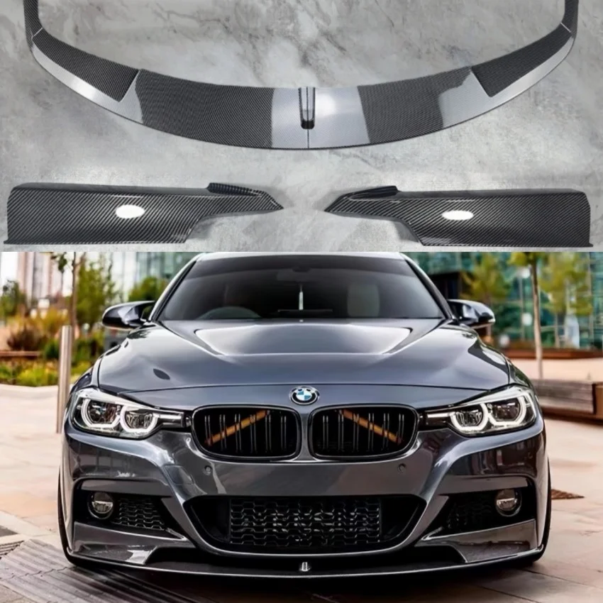 BMW F30 F31 F35 3 시리즈 M 스포츠 2012-2018용 프론트 범퍼 로워 립 스포일러 스플리터 디퓨저 프론트 나이프 윈드 블레이드 커버