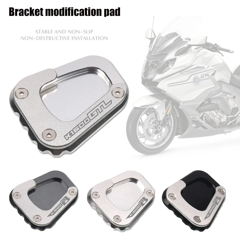 

For BMW K1600GT K1600GTL K1600B K1600 GT GTL Motorcycle Kickstand Foot Side Stand Extension Pad Support Plate Enlarge Stand