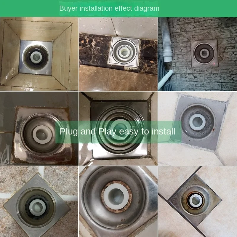 Toilet Sewer Deodorant Floor Drain Core Shower Bath Insect-proof Seal Anti-odor Drain Cover Plug for Kitchen Bathroom, floor drain deodorant,floor drain core,shower drain cover,floor drain,floor drain filter,shower drain,drain pipe plug,drain stopper