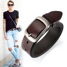 

New women genuine leather belt for female jean strap casual all match ladies adjustable belt designer high quality brand girdle