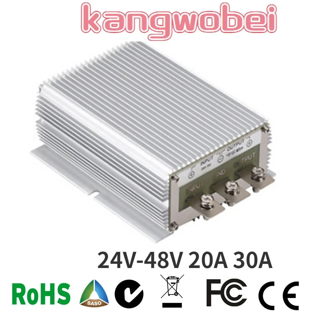 para dc Intensifique o Conversor do Módulo do Impulso para o Regulador Impermeável do Conversor da Fonte de Alimentação dos Automóveis para o Carro 24v a 48v 20a dc