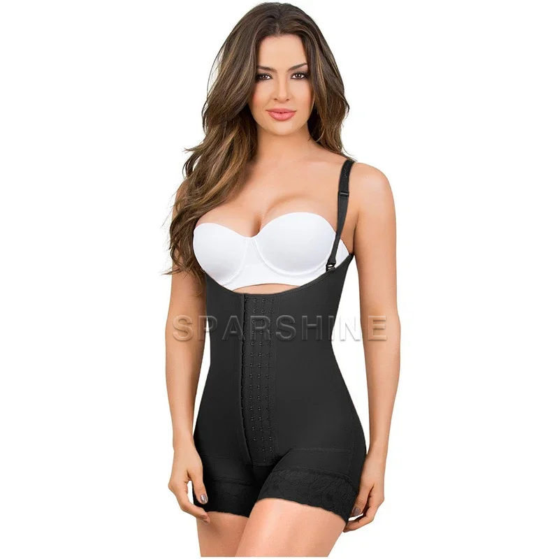 Fajas Women Waist Trainer Slimming Compression Body Shaper Shapewear Butt-Lifting Tummy Control Open Bust Underwear