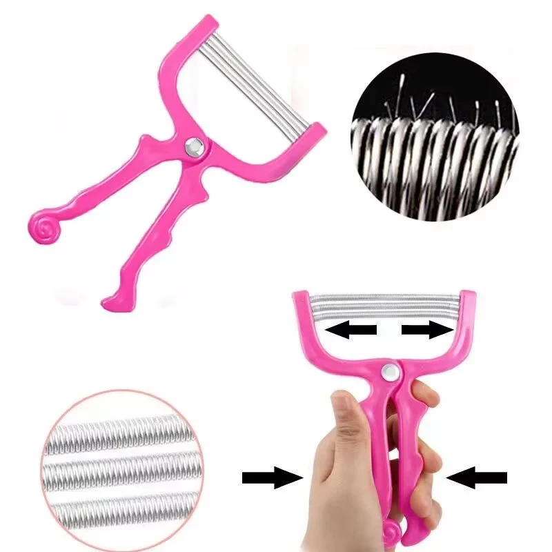 Epilatore Manuale di Alta Qualità per la Rimozione dei Peli del Viso, Strumento di Bellezza per la Depilazione a Filo per Donne e Adulti - immagine 5