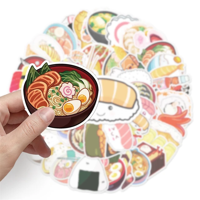 Japanese Kawaii Food Sticker, Sushi Scrapbook Stickers