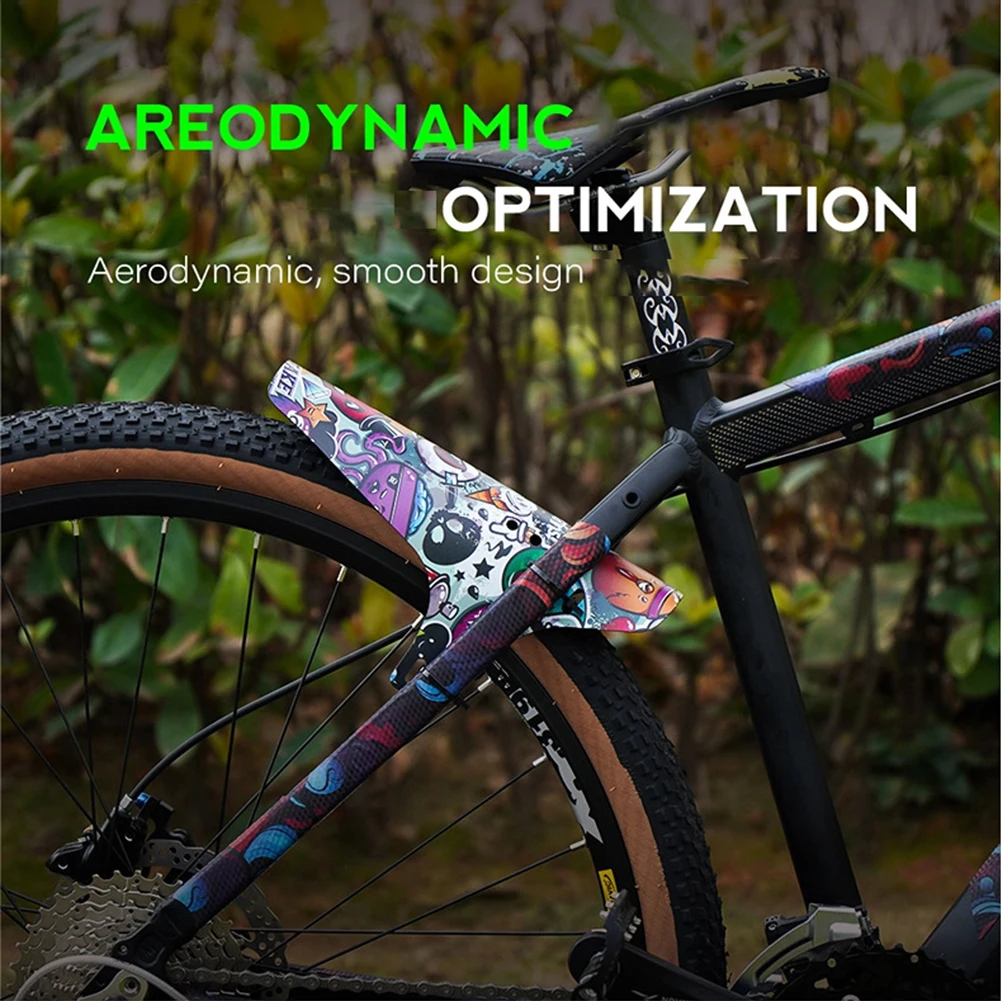 SprintsparkZK colorful BikeFenders Carbon Fiber Front/Rear Mountain Bike Road Tire wing Fenders Bicycle Tire wheel Block bicycle fender