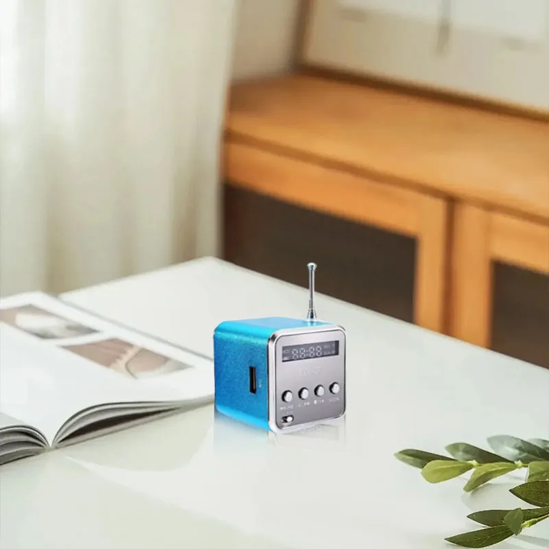 FM portable mini Bluetooth speaker with screen microphone MP3 player