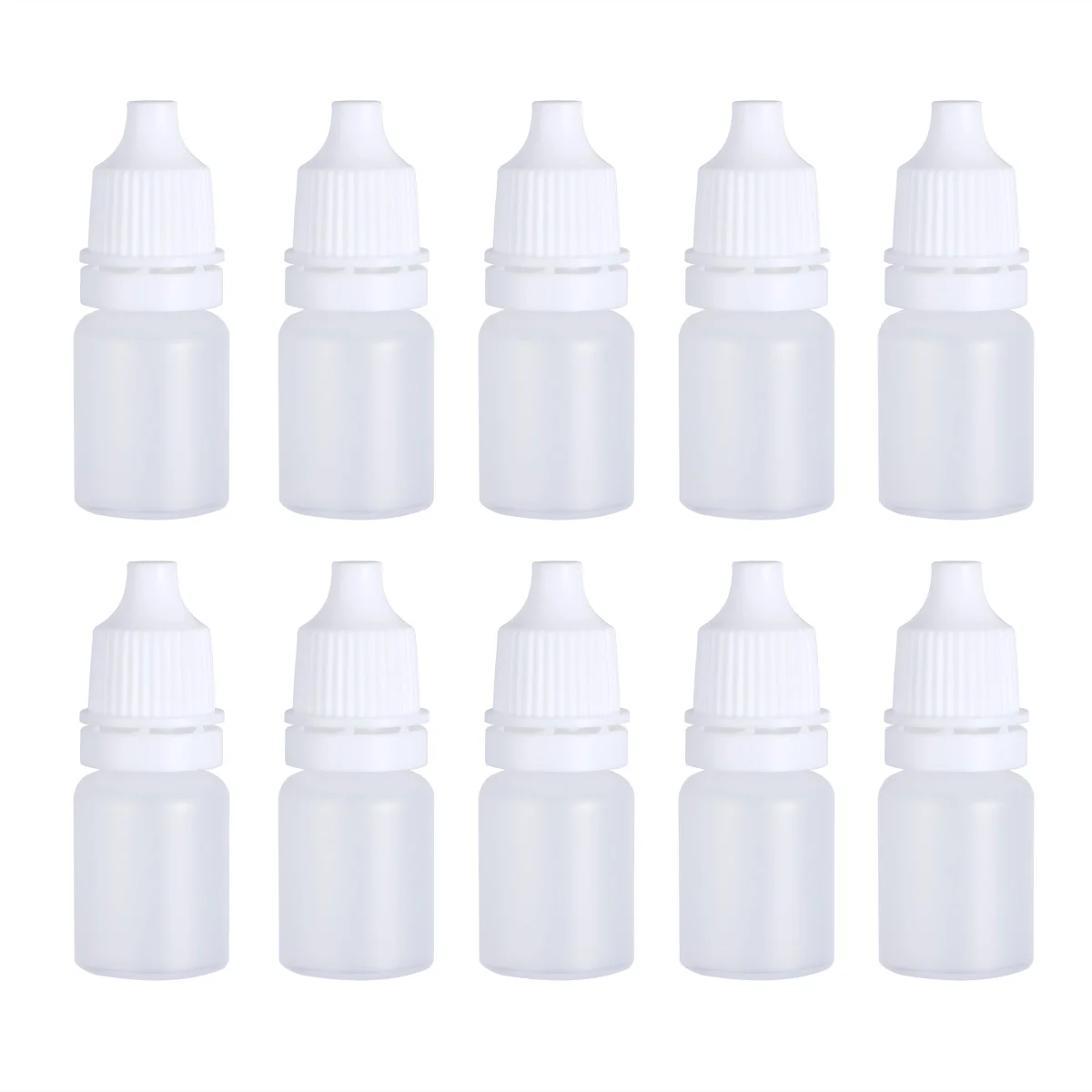 

10Pcs Squeezable Dropper Bottles 5ml Empty Eye Dropper Sample Essential Oil Container Makeup Vial