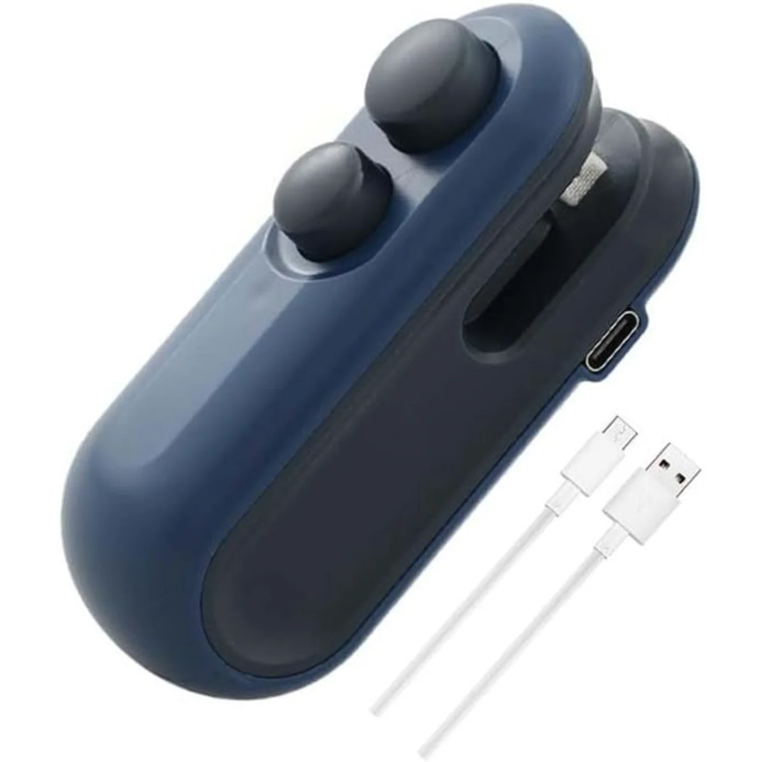 Mini Bag Sealer, 2 in 1 Usb Portable Rechargeable Vacuum Rechargeable Chip Bag Sealer Heat Seal for Snacks Chips Fresh