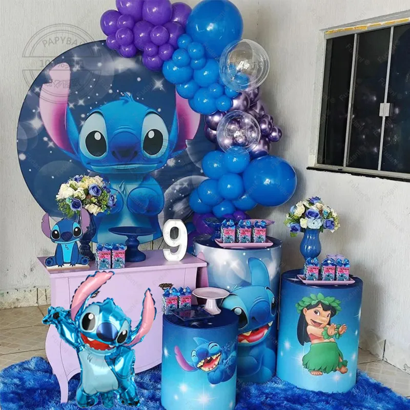 53pcsDisneyLiloandStitchBirthdayPartySuppliesFoilBalloonsArch