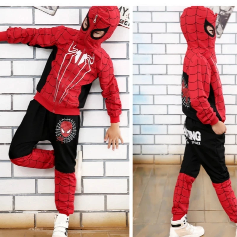 Hose Outfit Sets 2tlg Kinder Jungen Spiderman Trainingsanzug Jacke Mantel 