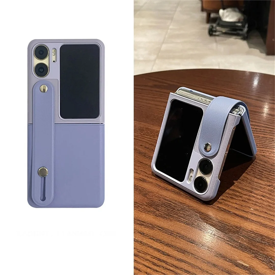 Luxury Korean Color Blocking Wrist Phone Case - Shockproof Back Cover