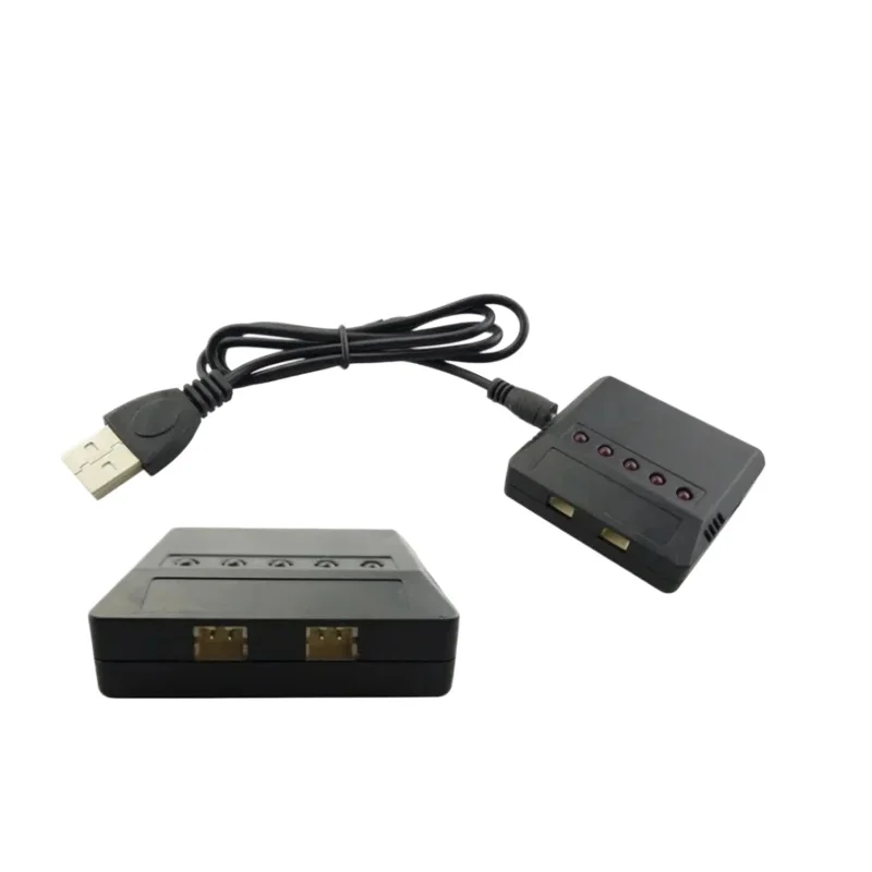 Chargeur 5 en 1 PH2.0 avec batterie LiPo 1S 3.7V insérée, compatible JJRC H36 et Eachine E010