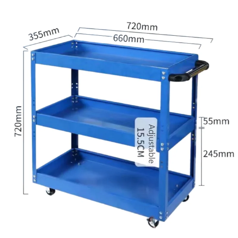 기계 공작소 도구 카트 툴 트롤리 바퀴 달린 공구함 캐비닛 정리함 홀더 차고 작업대 랙 액세서리
