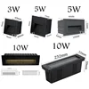 3W 5W 10W LED Wall Lamp Aluminum Stair light Recessed LED Step Lamp Pathway Wall Corner Lamps AC220V Dimmalbe Wall Light DC12V 3