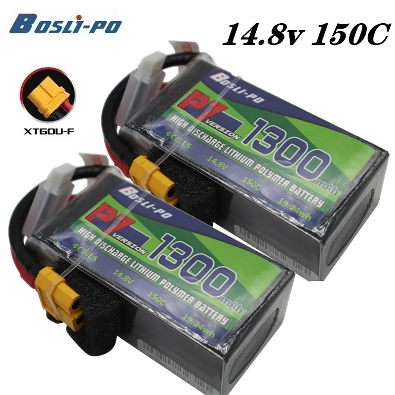 

MAX 150C 1300mAh 14.8V LIPO Battery For RC Helicopter Quadcopter FPV Racing Drone Parts withXT60 Plug 14.8v Rechargeable Battery