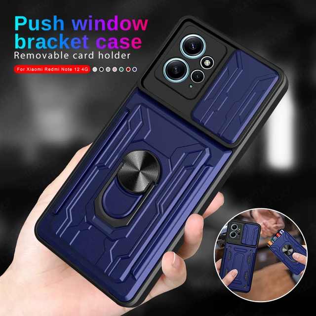 For Xiaomi Redmi Note 12 4G 5G Case Armor Shockproof Coque For Redmi Note  12 Pro Speed Magnet Holder Ring Protect Funda - AliExpress