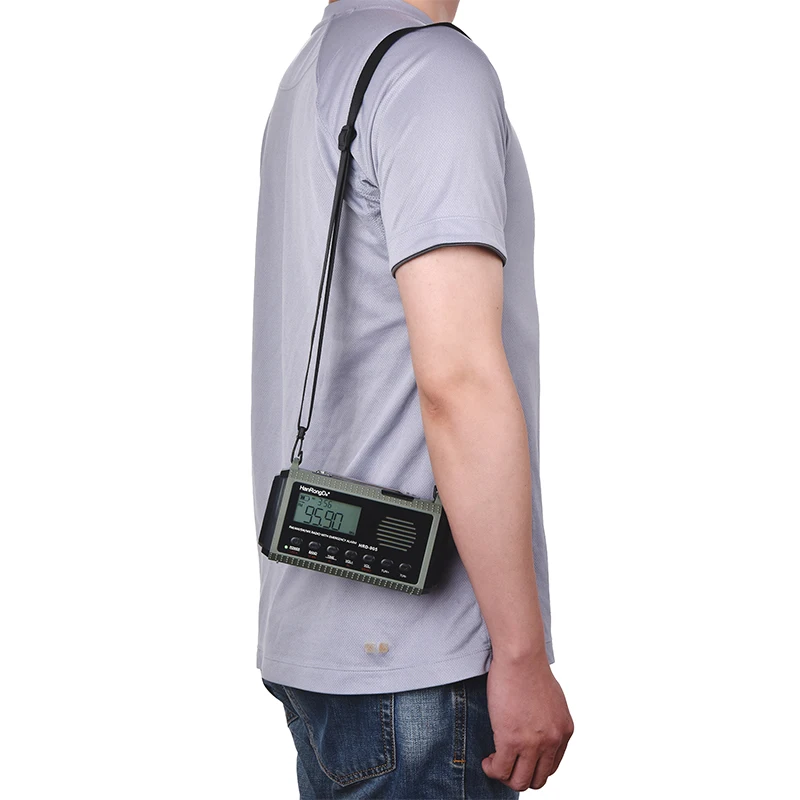 10000mAh Solar Charging Emergency Radio Hand Crank USB Charging FM AM SW WX  Radio with LED Falshlight Reading Lamp Power Bank