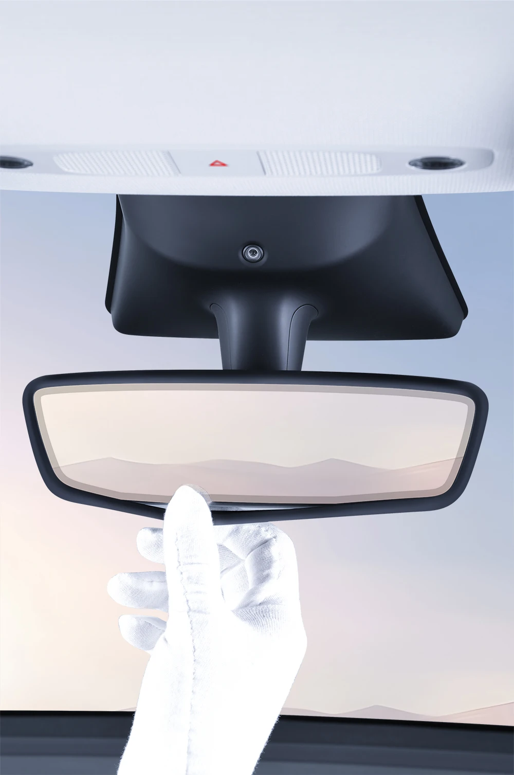 Rearview Mirror Protector Frame for Tesla Model 3 Y S X Highland Juniper 2019-20