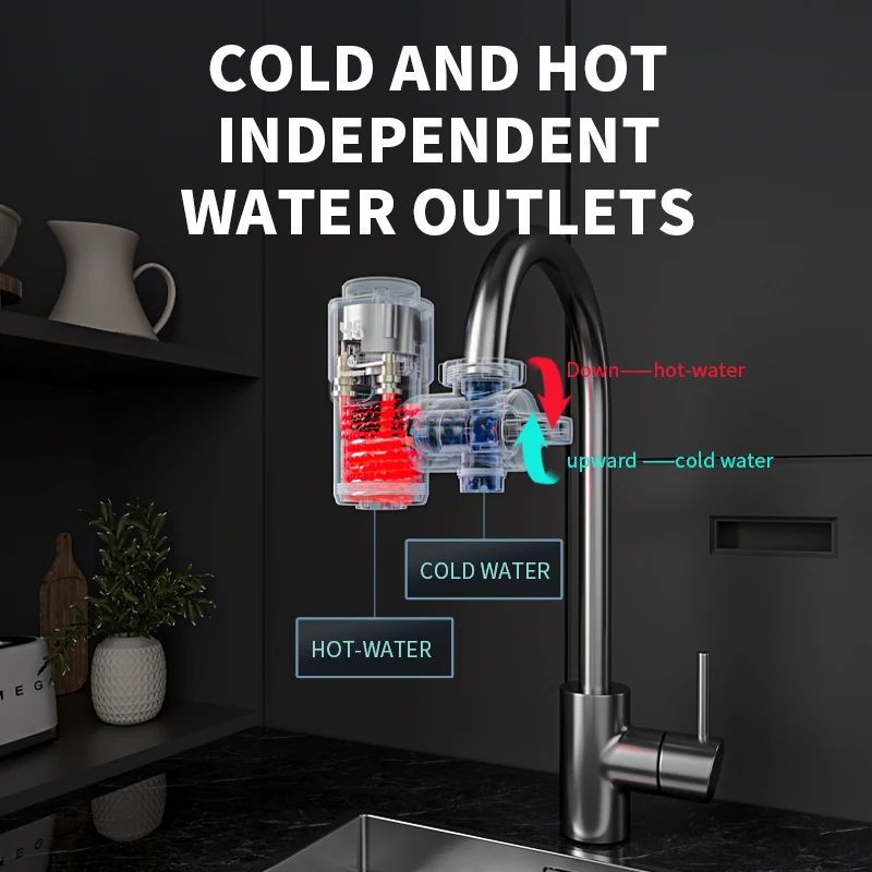 Electric Water Heater Fudeer Instant Hot Water Faucet Conector