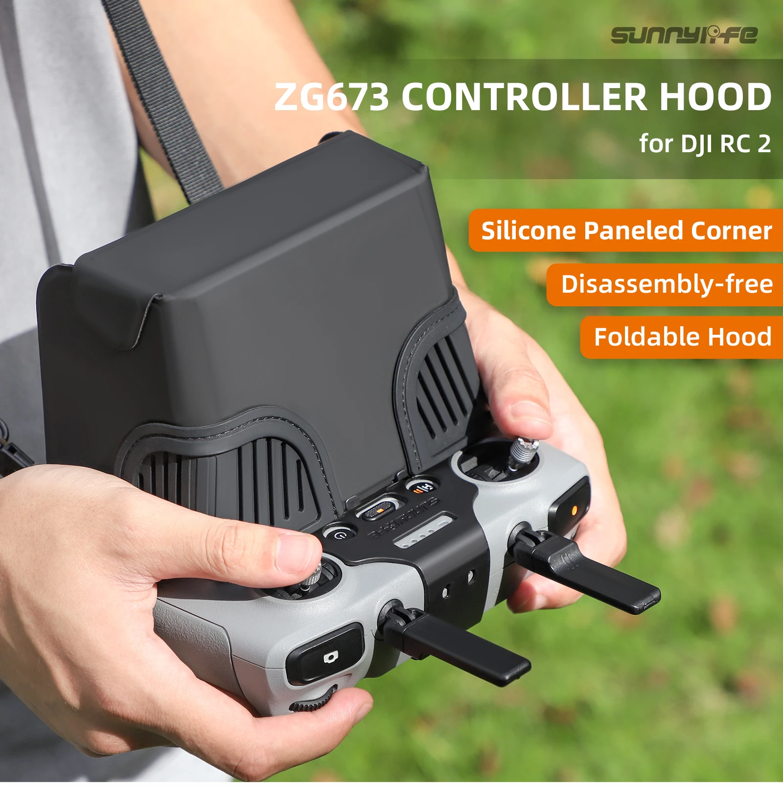 Remote Control Sun Hood for DJI RC 2 Sun Hood Magnetic Sunshade for Mini 4 Pro Controller