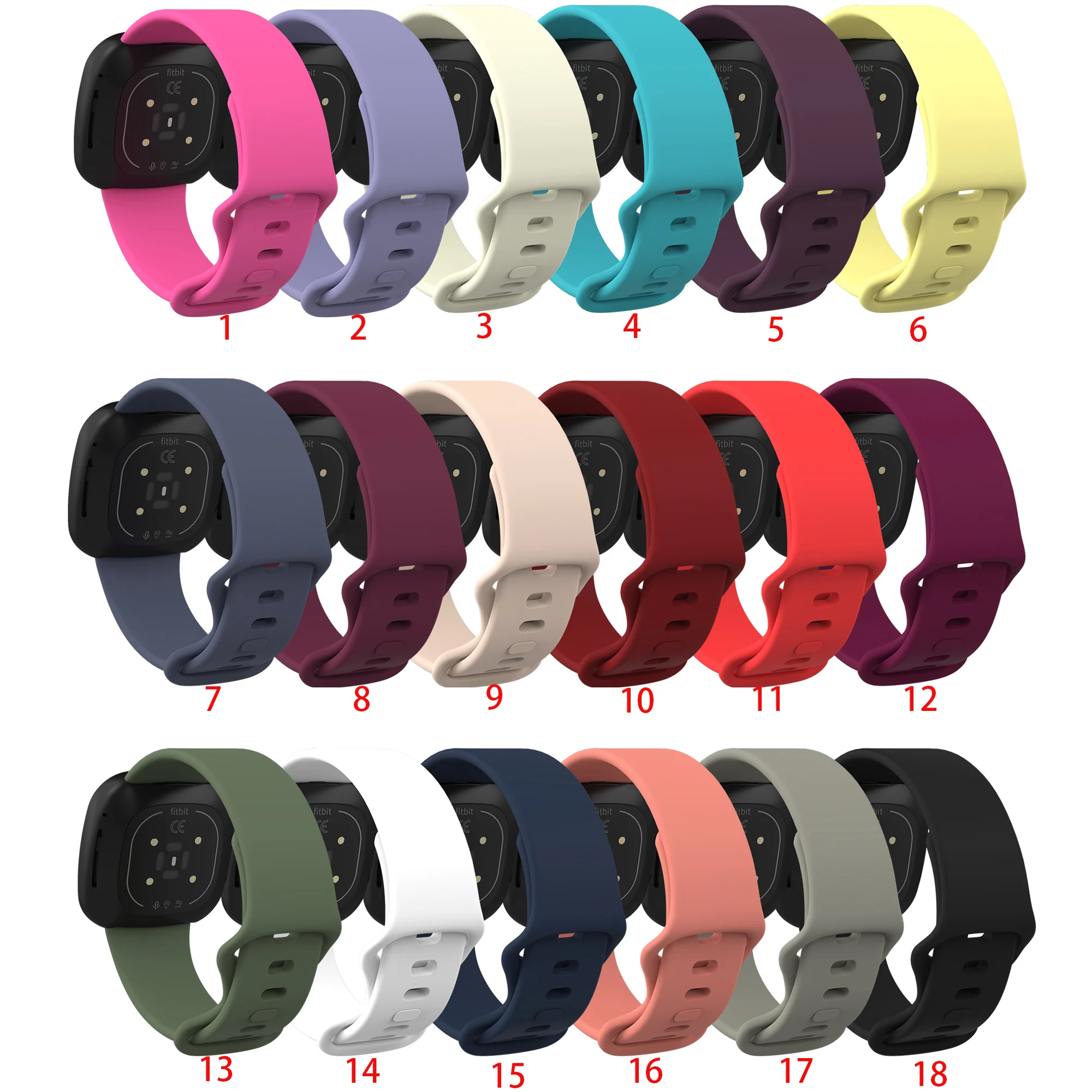 Soft Silicone Replacement Wristband Bracelet