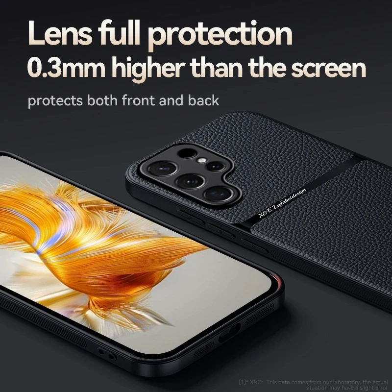 Custodia in pelle Texture S24 S22 Plus 5G Funda per Samsung S21 Ultra S20 S23 FE Cover magnetica per telefono_voghion.com