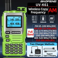 Baofeng UV-K61 Walkie Talkie Multi Band Wireless Copy Frequency 999CH Type-C UHF VHF DTMF NOAA FM UV-5R Upgraded UV-K6 Ham Radio 1