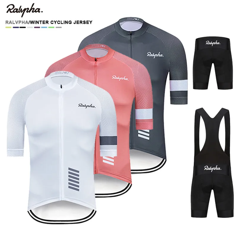 

Raphaful Summer Cycling Jersey Short Sleeve Set Maillot Ropa Ciclismo Breathable Mountain rapha Bike Clothing MTB Cycle Clothes