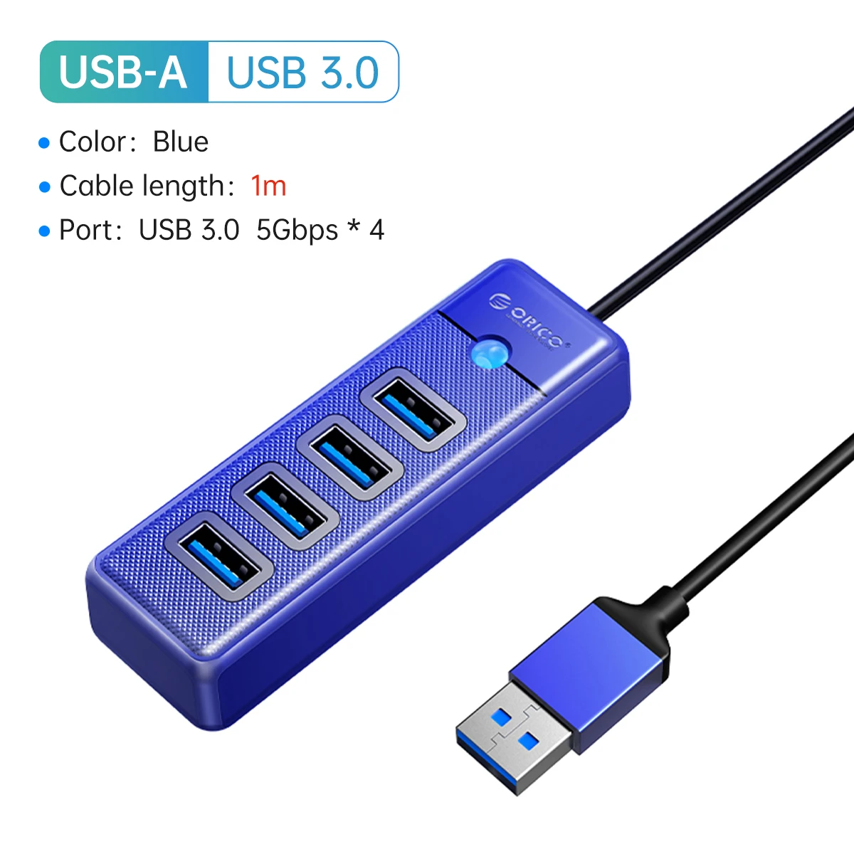 USB3.0 1m USB A BL