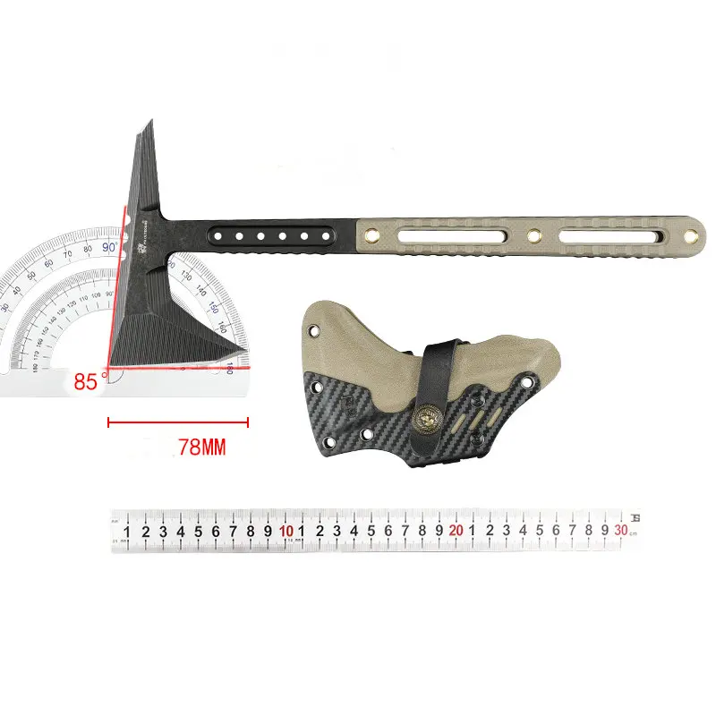 HX Outdoors Dc53 steel tactical axe hunting artillery fire rescue axe,hammer survival firefighter camping supplies axe tomahawk 6