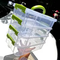 1Pcs Drawer Table Desk Storage Organizer 4 Layers Transparent Makeup Organizer Box Plastic School Office Jewelry Container Bins 3