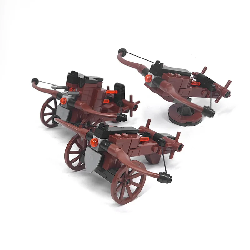 MOC Creative Expert Ideas Military Medieval Weapon Crossbow Catapult Crane Bricks Building Blocks DIY Toys for children gifts 2