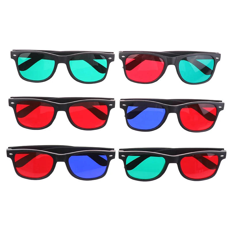 Lunettes 3D montagne cadre noir correction vision - Entraînement amblyopie adolescents pêche