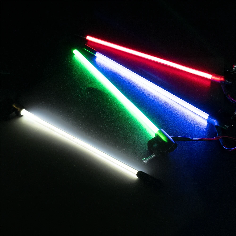 YEAHRUN 1Set Simulation Leuchtender Fahnenmast LED-Licht für 1/18 1/24 RC Crawler Auto Upgrade Teile Dekoration Zubehör – Detail 11