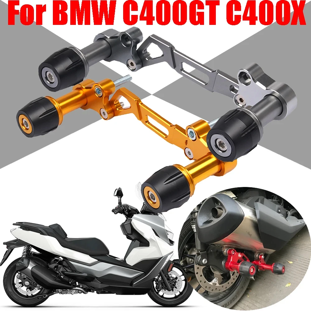 

Motorcycle Muffler Exhaust Slider Crash Pad Protector For BMW C400GT C400X C 400X C 400GT C400 X GT C 400 GT C 400 X Accessories