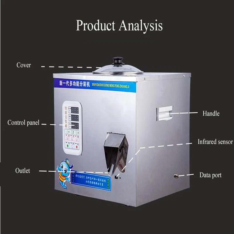 Intelligent rotary double scales weighing filling dosing machine for dry tea herb spice sachets seasoning bags bottles