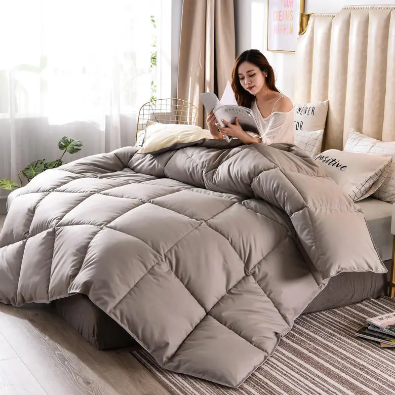 

95% Goose Down Duck Duvet Quilted Warm Comfortable Cotton Quilt King Queen Full Size Hotel Duvet Comforter Winter Thick Blanket