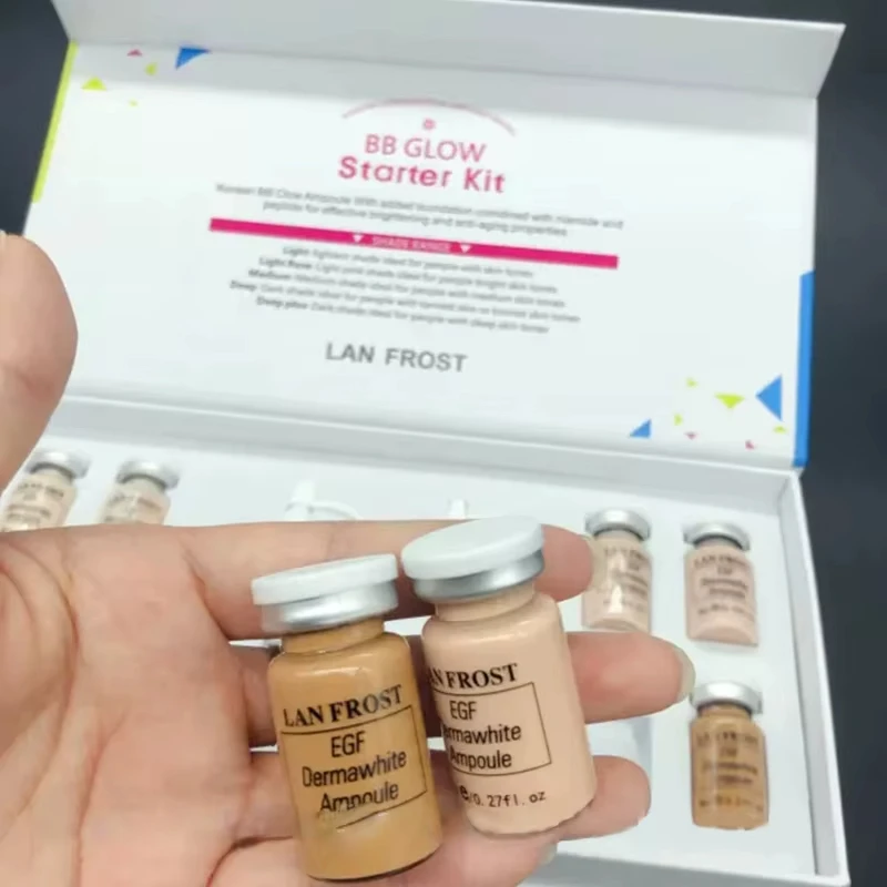 5pcs Korea Stayve BB Cream Glow Beginner Starter Kit Niacinamide Peptide Moisturizing Foundation Face Skin Care Serum Essence