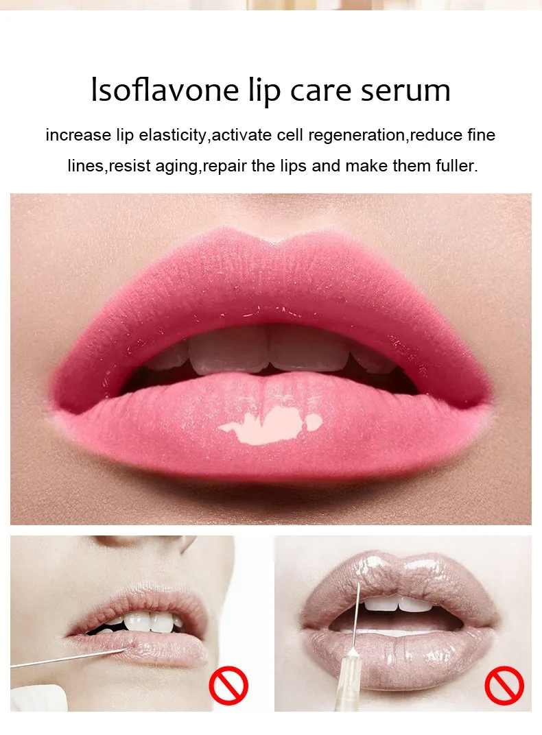 Description Picture 3 of itemTransparent Lip Gloss Plumping Lip Oil Moisturizing Repairing Fine Line Reducer Brighten Enhance Lip Serum Cosmetic