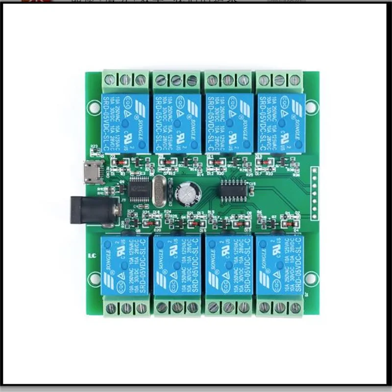 

LCUS-8 8-Way Relay USB интеллектуальный модуль переключателя управления