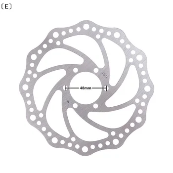 Disco freno MTB da 160 mm con flangia e foro diagonale da 48 mm per modifica bici - Ricambi bici