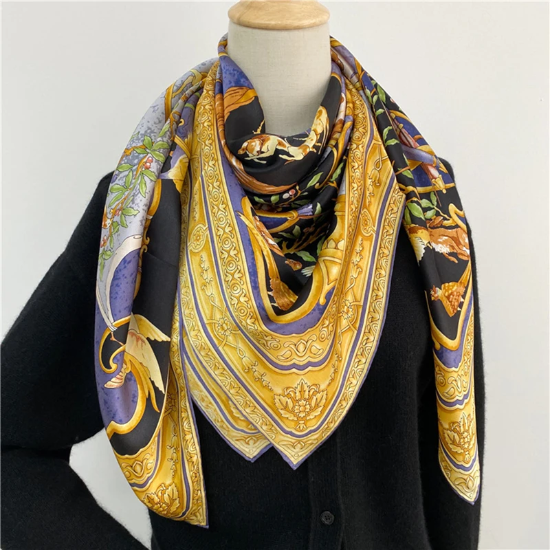 Women's Silk Scarves, Squares, Bandeaus in Luxe Prints