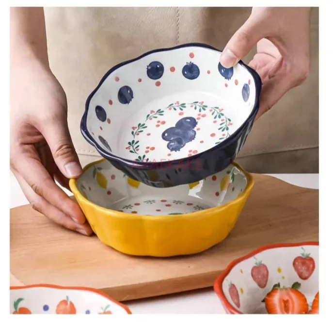 Bowl, Cute Salad, Fruit Bowl, Plate, Ceramic Oven Special Bowl
