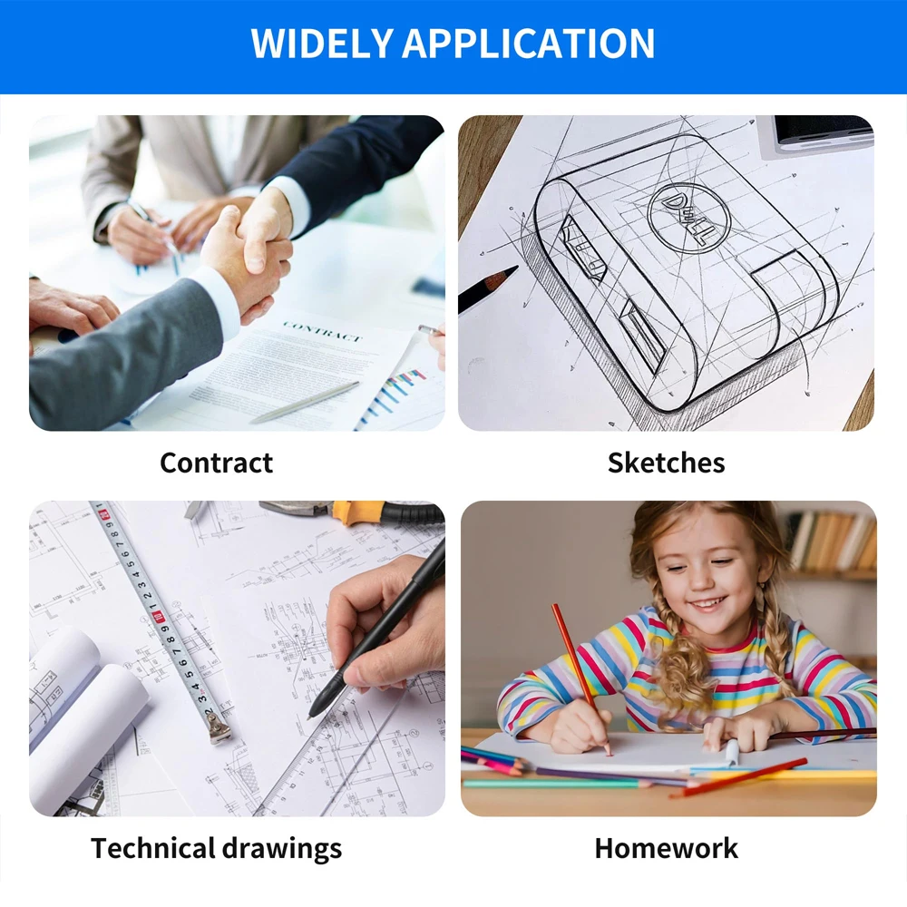 1/5롤 A4 감열지 롤 퀵 드라이 페이퍼 투명 인쇄 감열 인쇄 용지 휴대용 A4 감열 프린터에 적합